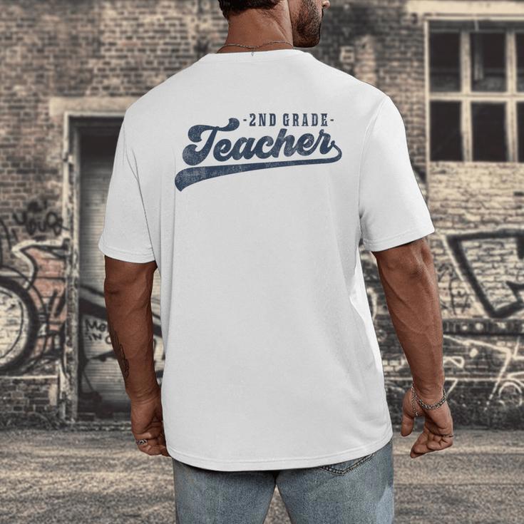 2nd Grade Teacher Cute Vintage Graphic Second Grade Teacher Men Women Men's Back Print T-Shirt, funny design 2nd Grade Teacher Cute Vintage Graphic Second Grade Teacher Men Women Men's Back Print T-Shirt, funny design