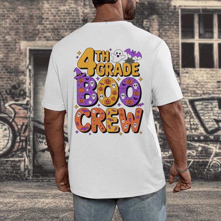 4th Grade Boo Crew Ghost Halloween Teacher Costume Men's Back Print T-Shirt, funny design 4th Grade Boo Crew Ghost Halloween Teacher Costume Men's Back Print T-Shirt, funny design