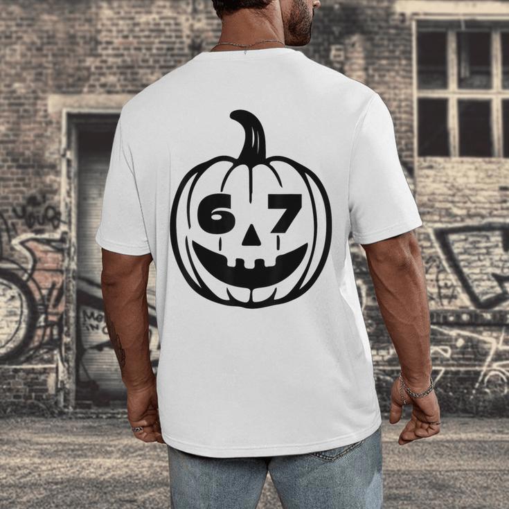67 Halloween Costume For Students Teachers Brainrot Meme Men's Back Print T-Shirt, funny design 67 Halloween Costume For Students Teachers Brainrot Meme Men's Back Print T-Shirt, funny design