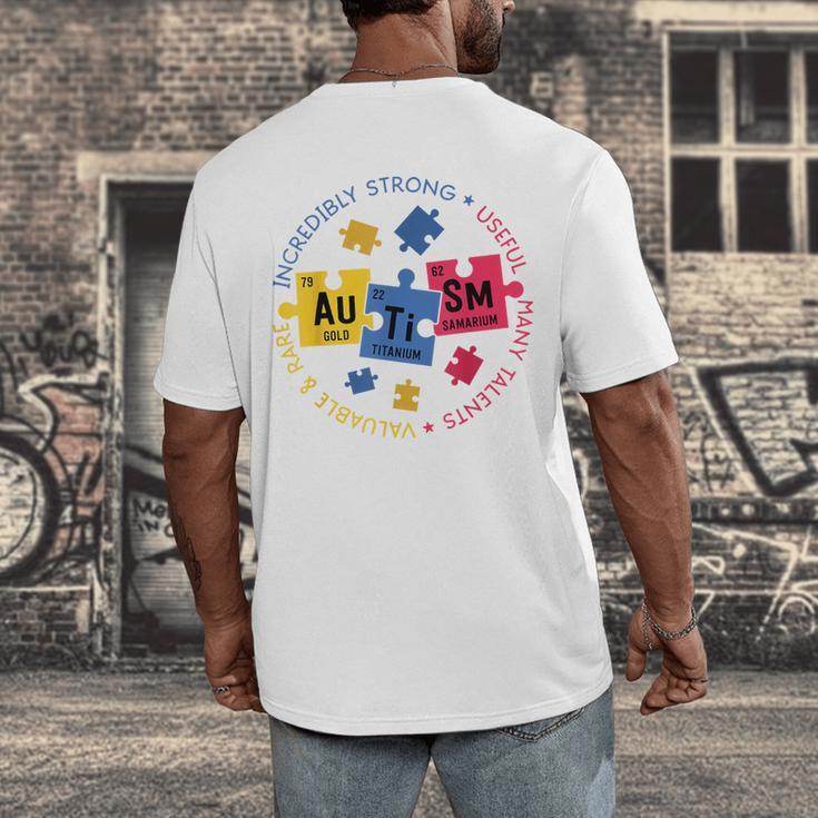 Autism Awareness Shirt Periodic Puzzle Science Teacher Men Women Kids Men's Back Print T-Shirt, funny design Autism Awareness Shirt Periodic Puzzle Science Teacher Men Women Kids Men's Back Print T-Shirt, funny design