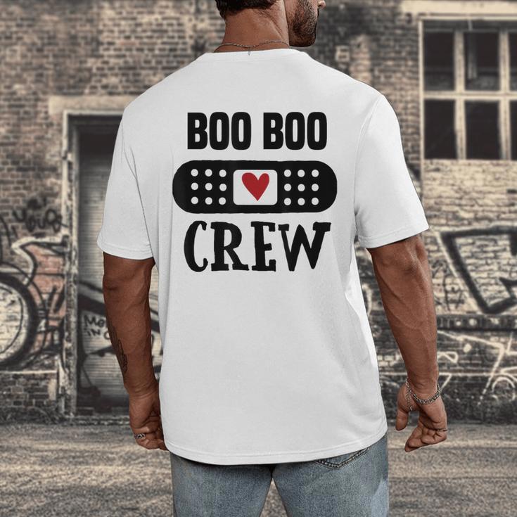 Boo Boo Crew First Aid School Nurse Day Care Teacher Men's Back Print T-Shirt, funny design Boo Boo Crew First Aid School Nurse Day Care Teacher Men's Back Print T-Shirt, funny design