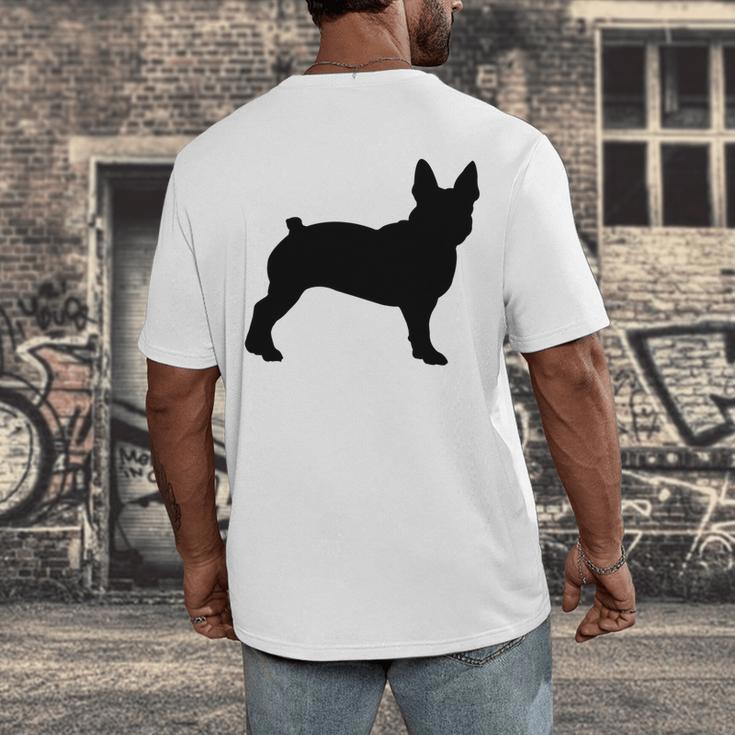 Boston Terrier Men's Back Print T-Shirt, funny design