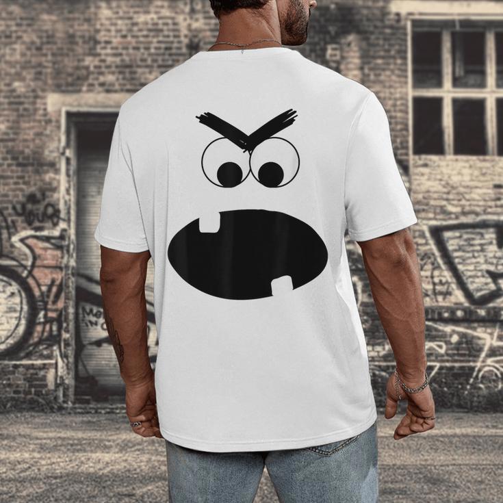 Carrot Teacher Matching Halloween Costume Men's Back Print T-Shirt, funny design