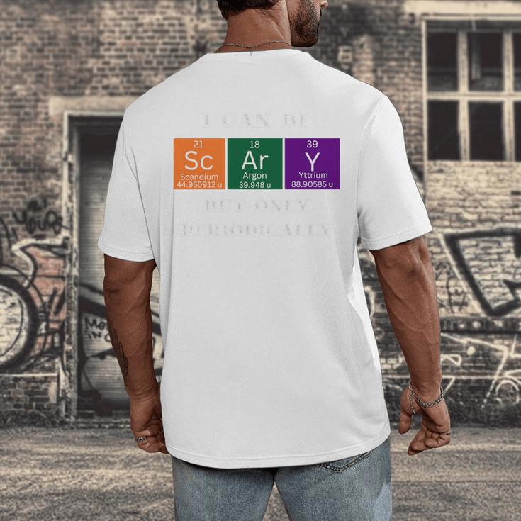 Chemisty Science Teacher Periodic Table Halloween Men's Back Print T-Shirt, funny design Chemisty Science Teacher Periodic Table Halloween Men's Back Print T-Shirt, funny design