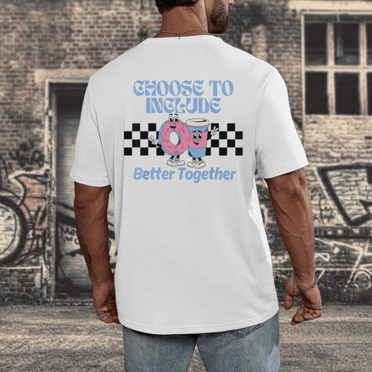 Choose To Include Special Education Teacher Autism Awareness Men's Back Print T-Shirt, funny design Choose To Include Special Education Teacher Autism Awareness Men's Back Print T-Shirt, funny design