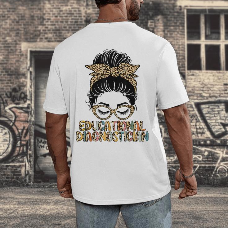 Cute Educational Diagnostician Teacher Appreciation Week Men Women Men's Back Print T-Shirt, funny design Cute Educational Diagnostician Teacher Appreciation Week Men Women Men's Back Print T-Shirt, funny design