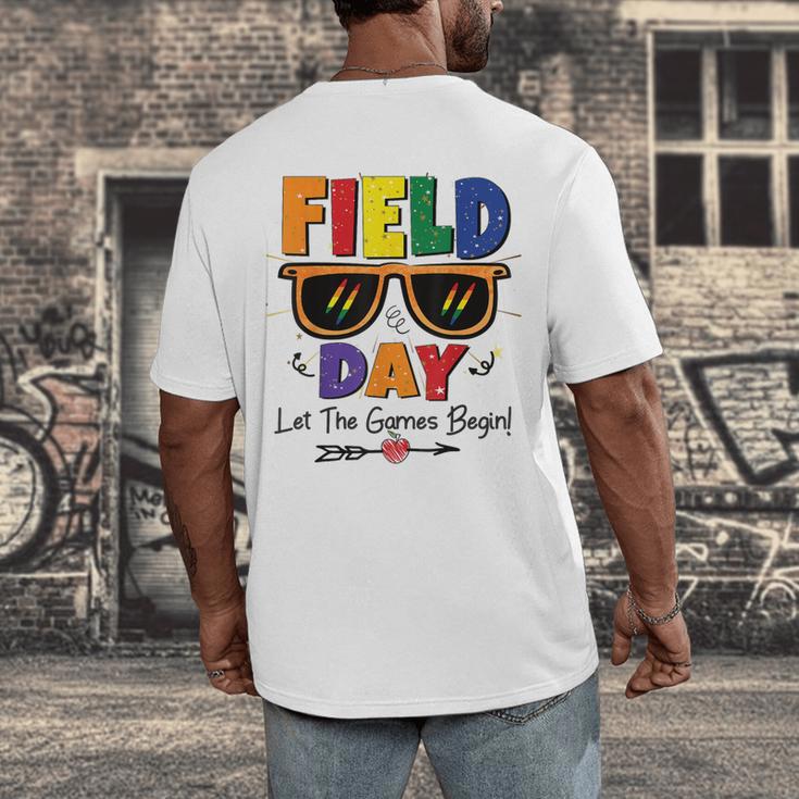 Field Day 2025 Let The Games Begin Kids Boys Girls Teachers Men's Back Print T-Shirt, funny design Field Day 2025 Let The Games Begin Kids Boys Girls Teachers Men's Back Print T-Shirt, funny design