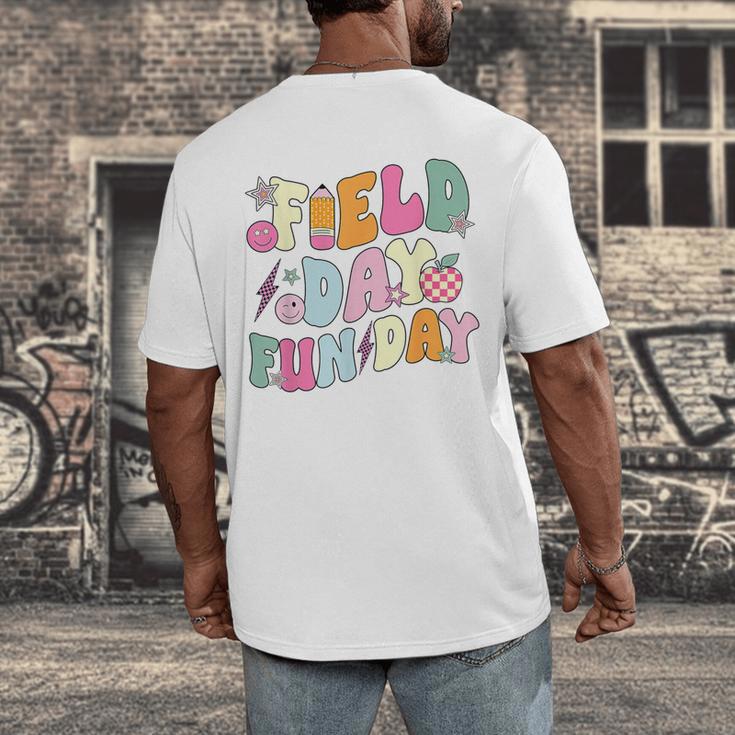 Field Day Fun Day Last Day Of School Teacher Student Men's Back Print T-Shirt, funny design