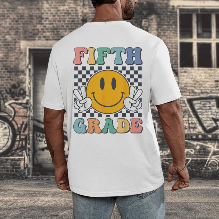 Fifth Grade Team Teachers Boys Girls Retro Smile 5th Grade Men's Back Print T-Shirt, funny design Fifth Grade Team Teachers Boys Girls Retro Smile 5th Grade Men's Back Print T-Shirt, funny design