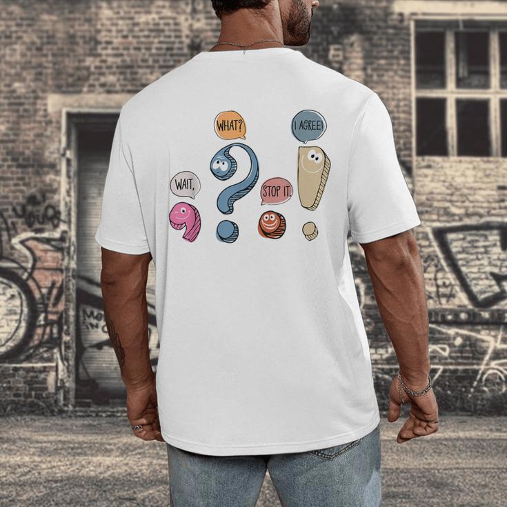 Grammar Teacher Punctuation For English Teacher Men Women Men's Back Print T-Shirt, funny design Grammar Teacher Punctuation For English Teacher Men Women Men's Back Print T-Shirt, funny design