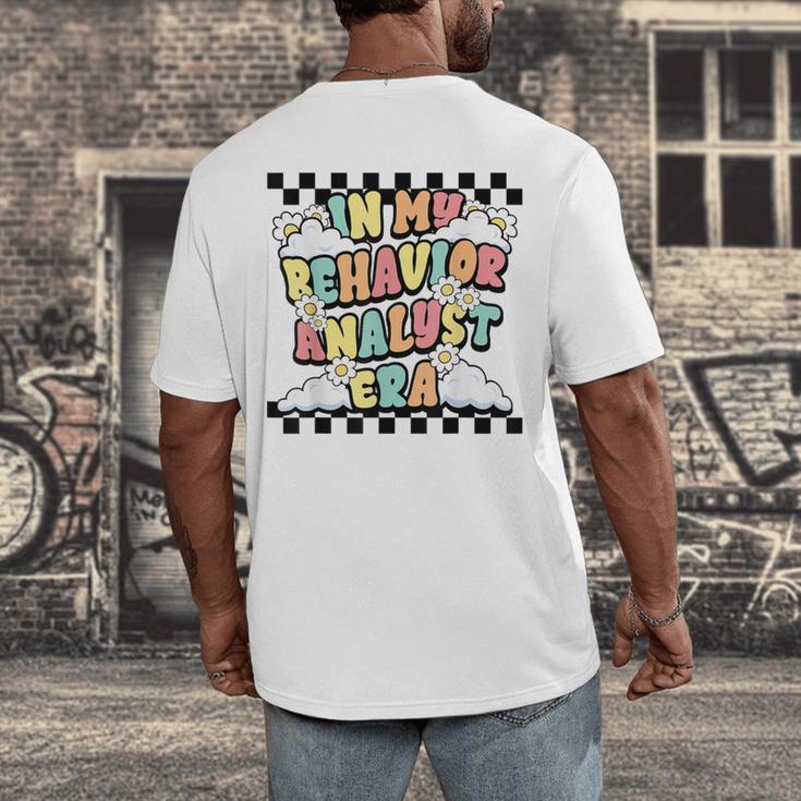 Groovy ABA RBT Therapist In My Behavior Analyst Era Teacher Men's Back Print T-Shirt, funny design Groovy ABA RBT Therapist In My Behavior Analyst Era Teacher Men's Back Print T-Shirt, funny design