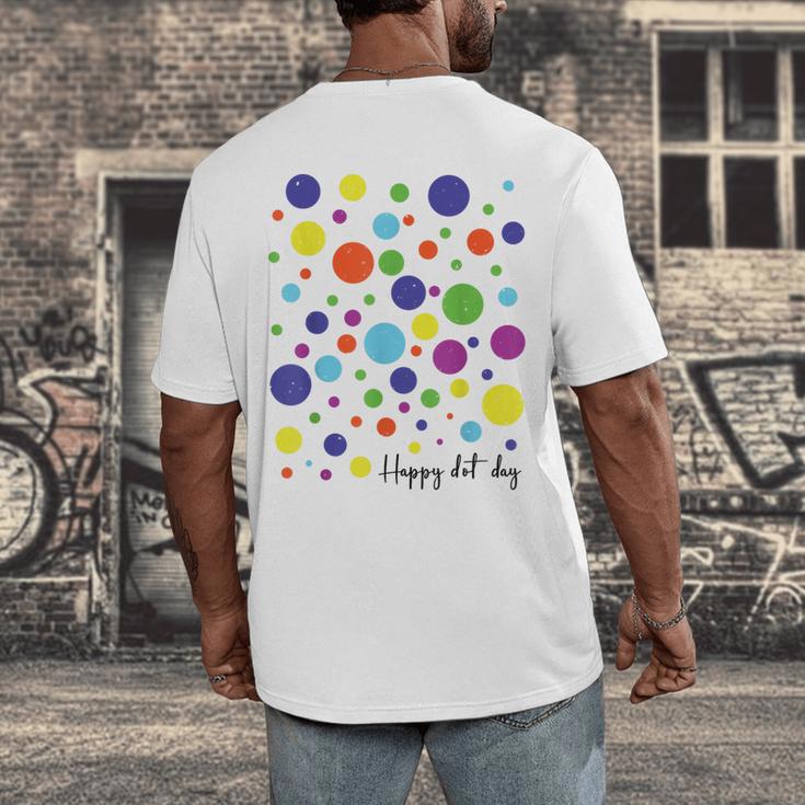 Happy Dot Day 2025 Polka Dot Boys Girls Kids Teacher Dot Day Men's Back Print T-Shirt, funny design