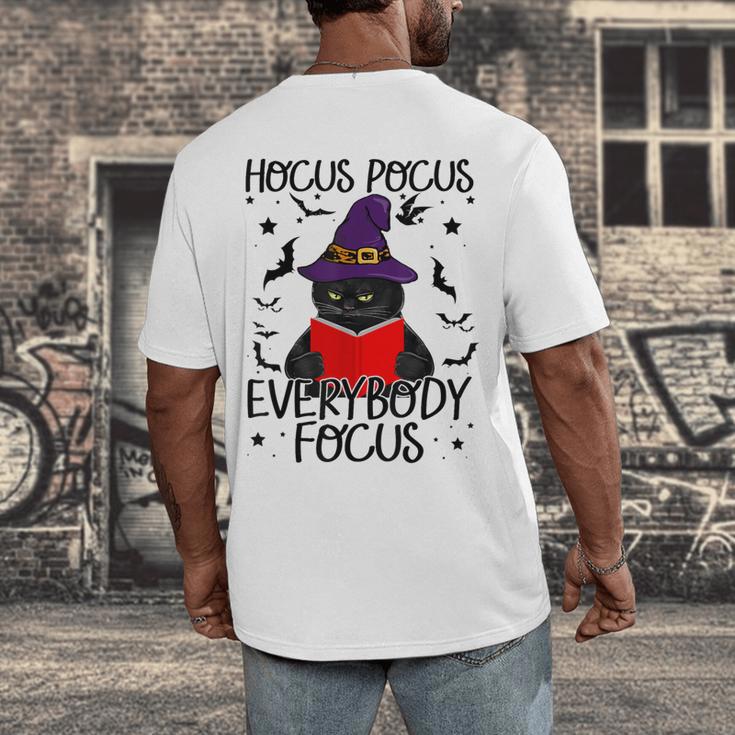 Hocus Pocus Everybody Focus Halloween Teacher For Men Women Men's Back Print T-Shirt, funny design Hocus Pocus Everybody Focus Halloween Teacher For Men Women Men's Back Print T-Shirt, funny design