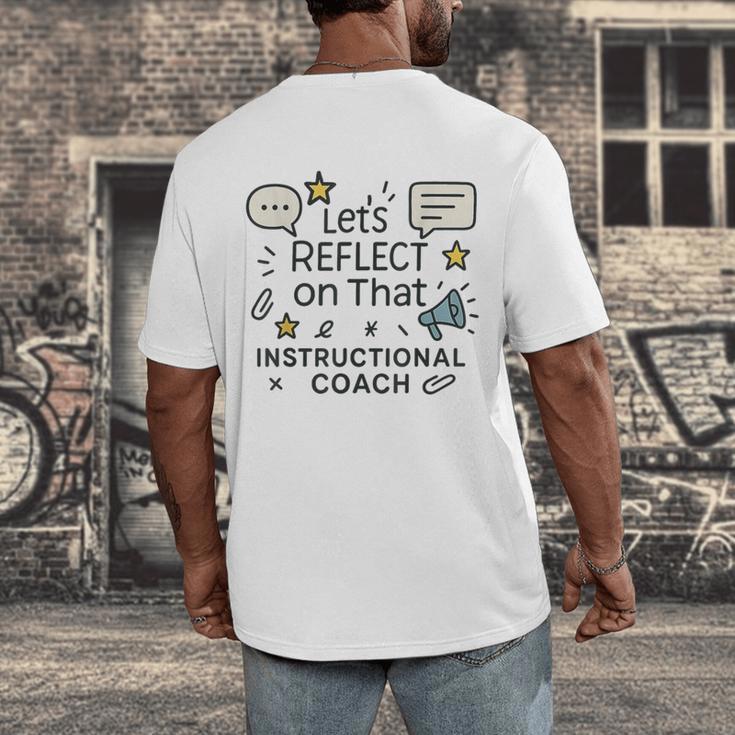 Instructional Coach Reflect Support Teachers Student Success Men's Back Print T-Shirt, funny design Instructional Coach Reflect Support Teachers Student Success Men's Back Print T-Shirt, funny design