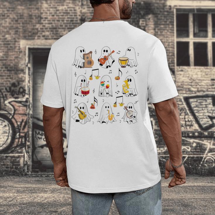 It's A Bootiful Day To Make Music Ghost Teacher Men's Back Print T-Shirt, funny design It's A Bootiful Day To Make Music Ghost Teacher Men's Back Print T-Shirt, funny design