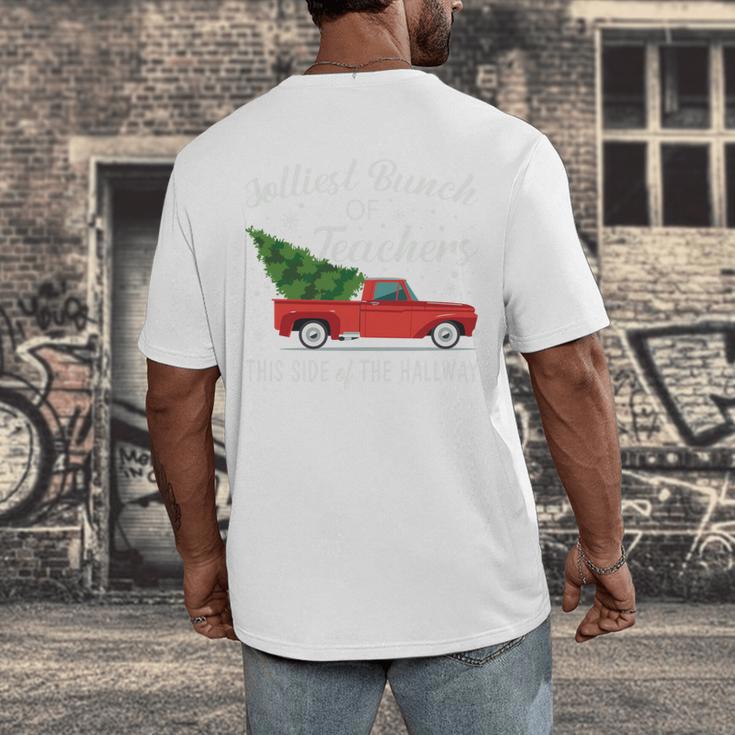 Jolliest Bunch Of Teachers This Side Of The Hallway Men's Back Print T-Shirt, funny design Jolliest Bunch Of Teachers This Side Of The Hallway Men's Back Print T-Shirt, funny design