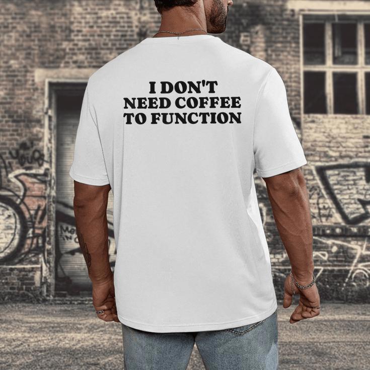 Lie Teacher Coffee Saying Humor School Women's Men's Back Print T-Shirt, funny design