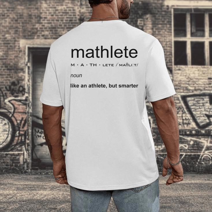 Mathlete Definition Math Math Teacher Nerd Geek Men Women Girls Kids Men's Back Print T-Shirt, funny design Mathlete Definition Math Math Teacher Nerd Geek Men Women Girls Kids Men's Back Print T-Shirt, funny design