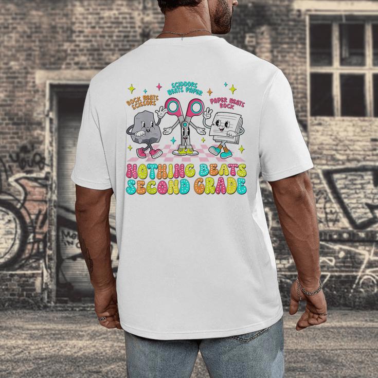 Nothing Beats 2nd Second Grade Back To School Teacher Kids Men's Back Print T-Shirt, funny design Nothing Beats 2nd Second Grade Back To School Teacher Kids Men's Back Print T-Shirt, funny design