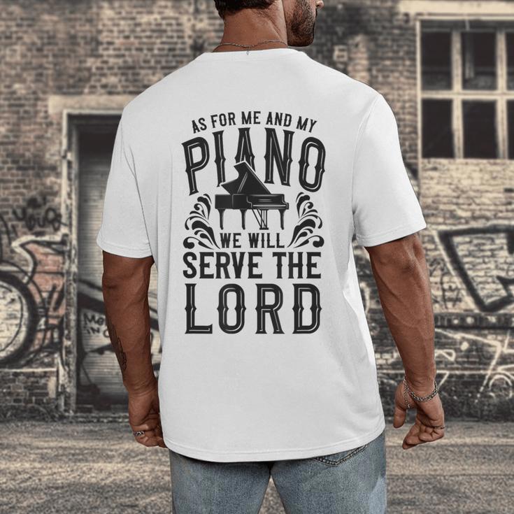 Piano Teacher Pianist Men's Back Print T-Shirt, funny design Piano Teacher Pianist Men's Back Print T-Shirt, funny design