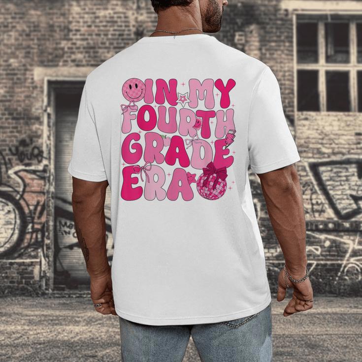 Pink Fourth Grade Era 4th Back To School Grade Teacher Men's Back Print T-Shirt, funny design Pink Fourth Grade Era 4th Back To School Grade Teacher Men's Back Print T-Shirt, funny design