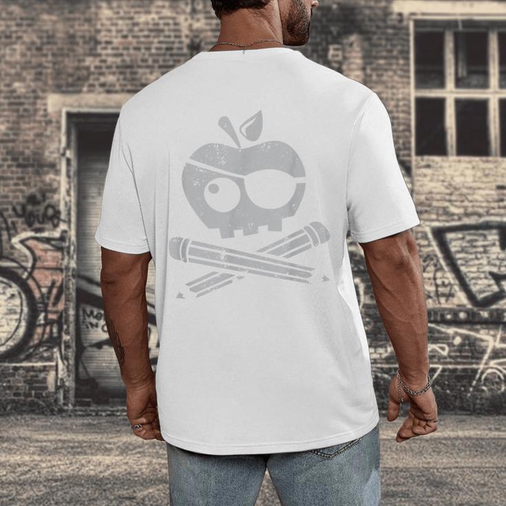 Pirate Teacher Men's Back Print T-Shirt, funny design Pirate Teacher Men's Back Print T-Shirt, funny design