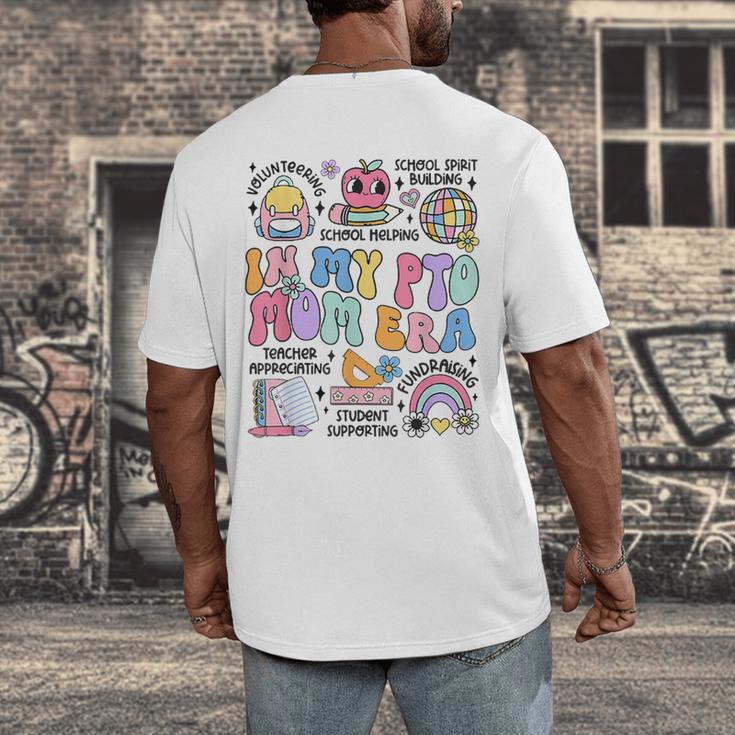 Retro In My PTO Mom Era Parent Organization Team Teacher Men's Back Print T-Shirt, funny design Retro In My PTO Mom Era Parent Organization Team Teacher Men's Back Print T-Shirt, funny design