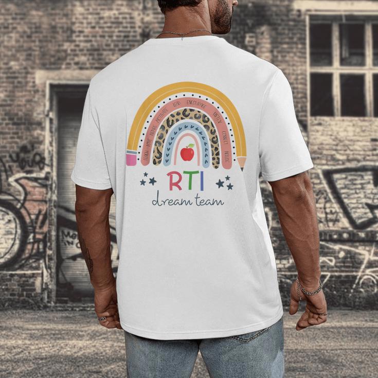 RTI Team RTI Teacher Rti Response To Intervention Teac Men's Back Print T-Shirt, funny design