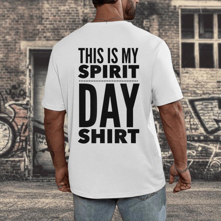 School Teacher Spirit Day Costume For Men Women Men's Back Print T-Shirt, funny design