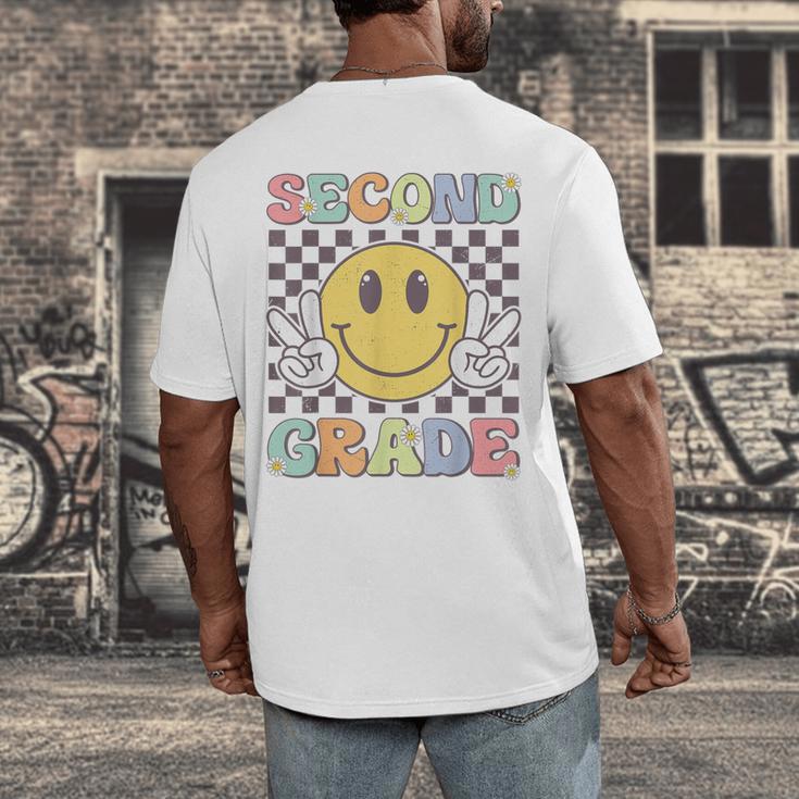 Second Grade Teachers Boys Girls Smile Face 2nd Grade Team Men's Back Print T-Shirt, funny design Second Grade Teachers Boys Girls Smile Face 2nd Grade Team Men's Back Print T-Shirt, funny design