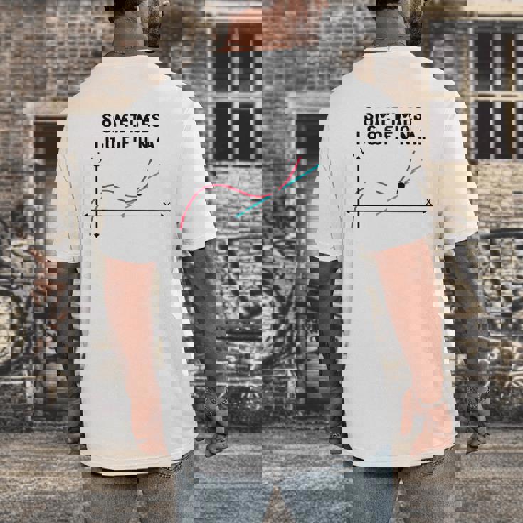 Sometimes I Go Off On a Tangent Math Teacher T Shirts Men Women Girls Kids Men&#x27;s Back Print T-Shirt, funny design