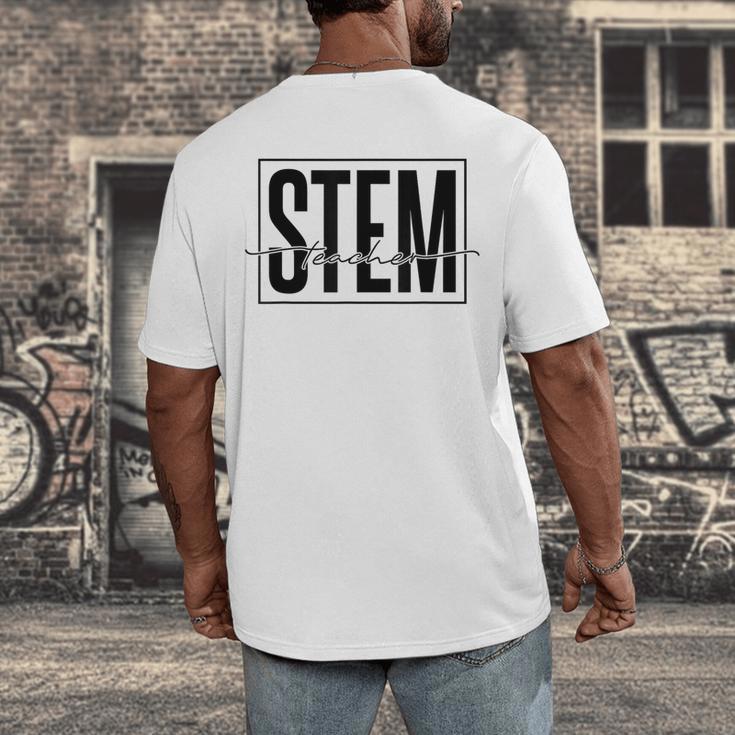 Stem Teacher Science Technology Engineering Math Teachers Men's Back Print T-Shirt, funny design Stem Teacher Science Technology Engineering Math Teachers Men's Back Print T-Shirt, funny design
