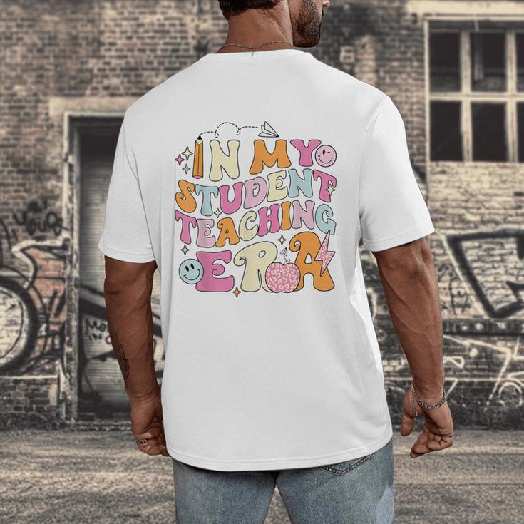 In My Student Teaching Era Back To School Teacher Team Men's Back Print T-Shirt, funny design In My Student Teaching Era Back To School Teacher Team Men's Back Print T-Shirt, funny design