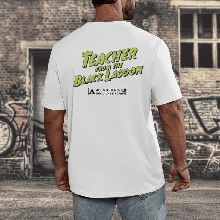 Teacher Halloween Tshirt Teacher From The Lagoon Men Women Men's Back Print T-Shirt, funny design Teacher Halloween Tshirt Teacher From The Lagoon Men Women Men's Back Print T-Shirt, funny design