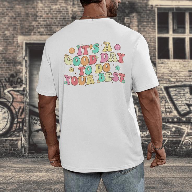 Teacher Testing Shirt It's A Good Day To Do Best Groovy Men's Back Print T-Shirt, funny design Teacher Testing Shirt It's A Good Day To Do Best Groovy Men's Back Print T-Shirt, funny design