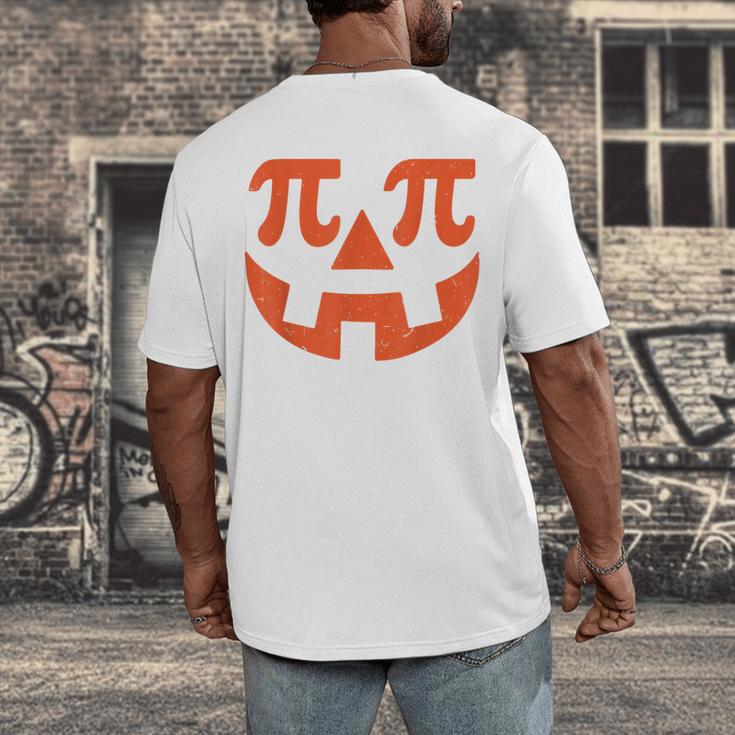 Thanksgiving Math Teacher Pumpkin Pi Pie Math Costume Men's Back Print T-Shirt, funny design Thanksgiving Math Teacher Pumpkin Pi Pie Math Costume Men's Back Print T-Shirt, funny design