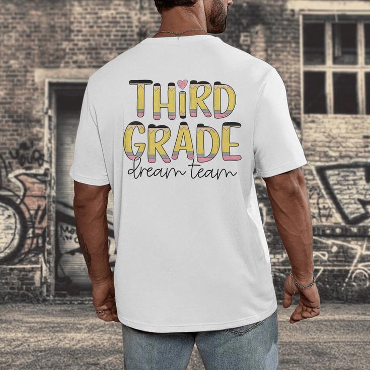Third Grade Dream Team 3rd Grade Teacher Back To School Kids Men's Back Print T-Shirt, funny design Third Grade Dream Team 3rd Grade Teacher Back To School Kids Men's Back Print T-Shirt, funny design