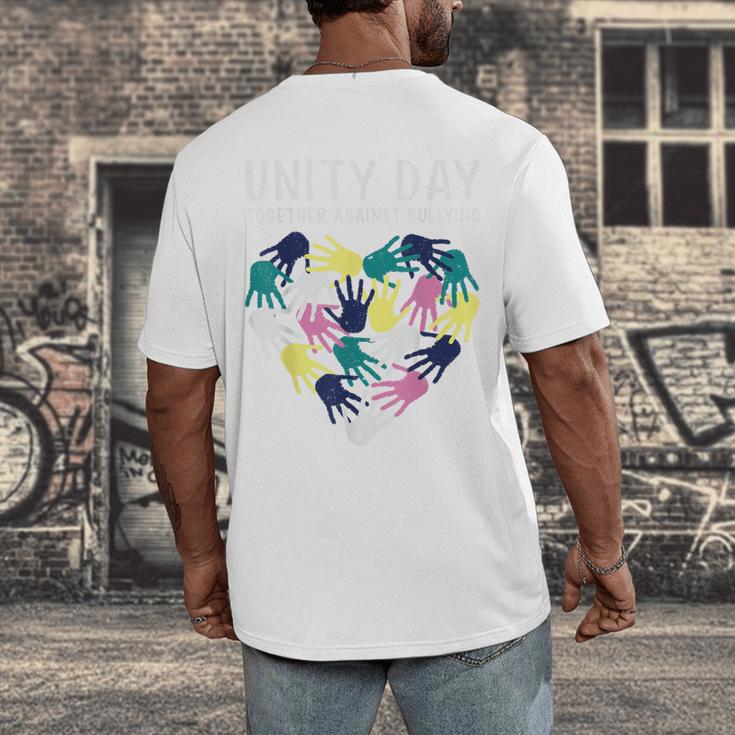 Together Against Bullying Unity Day Teachers Kids Toddler Men's Back Print T-Shirt, funny design