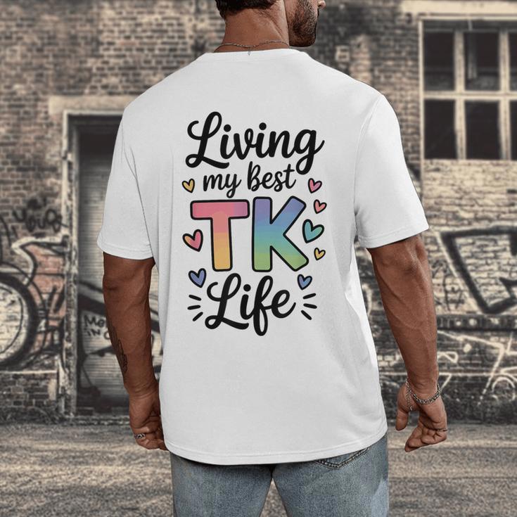 Transitional Kindergarten TK Teacher Men's Back Print T-Shirt, funny design Transitional Kindergarten TK Teacher Men's Back Print T-Shirt, funny design
