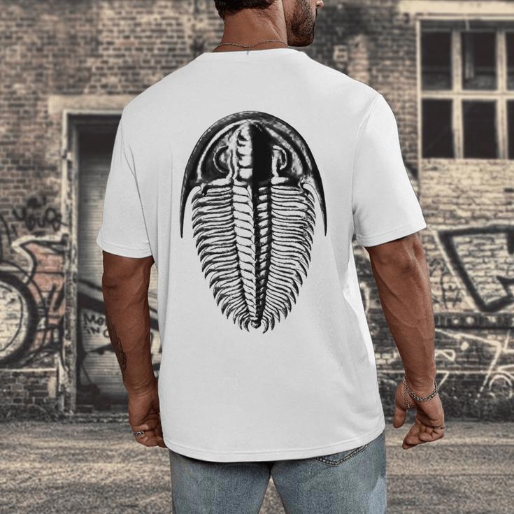 Trilobite Fossil Geology Teacher Student Geologist Men's Back Print T-Shirt, funny design Trilobite Fossil Geology Teacher Student Geologist Men's Back Print T-Shirt, funny design