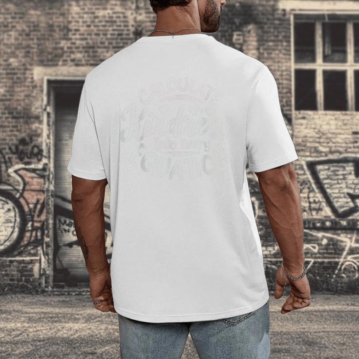Unity Day Anti Bullying Calculate Kindness Math Teacher Kids Men's Back Print T-Shirt, funny design Unity Day Anti Bullying Calculate Kindness Math Teacher Kids Men's Back Print T-Shirt, funny design