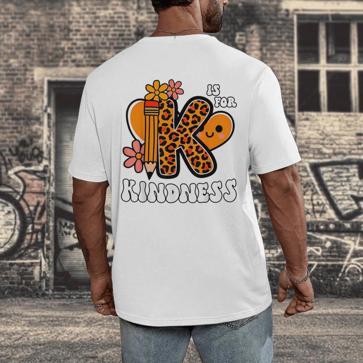 Unity Day Shirt Kindness Orange Teacher Kids Be Kind Men's Back Print T-Shirt, funny design
