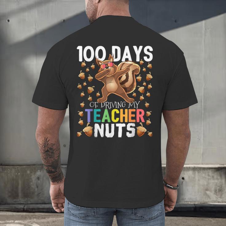 100 Days Of Driving My Teacher Nuts Dabbing Squirrel School Men's Back Print T-Shirt, gift for family, gift for coworker 100 Days Of Driving My Teacher Nuts Dabbing Squirrel School Men's Back Print T-Shirt, gift for family, gift for coworker