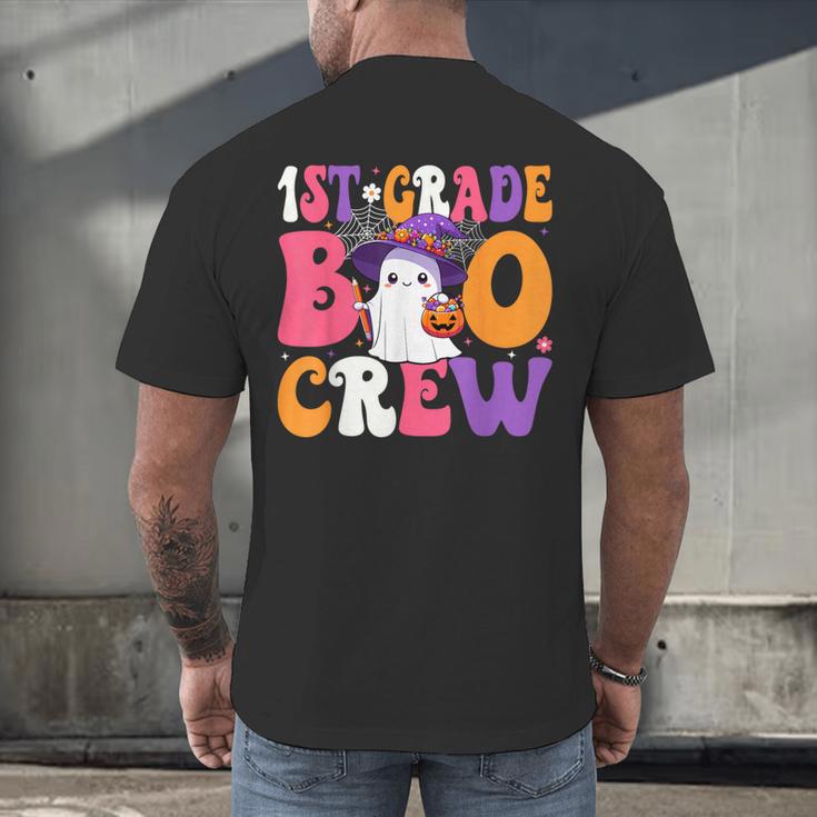 1st Grade Boo Crew Halloween First Grade Halloween Teacher Men's Back Print T-Shirt, gift for family, gift for coworker 1st Grade Boo Crew Halloween First Grade Halloween Teacher Men's Back Print T-Shirt, gift for family, gift for coworker