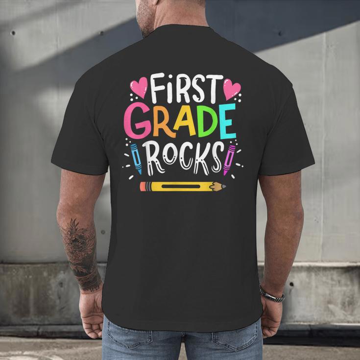 1st Grade Teacher Men's Back Print T-Shirt, gift for family, gift for coworker 1st Grade Teacher Men's Back Print T-Shirt, gift for family, gift for coworker