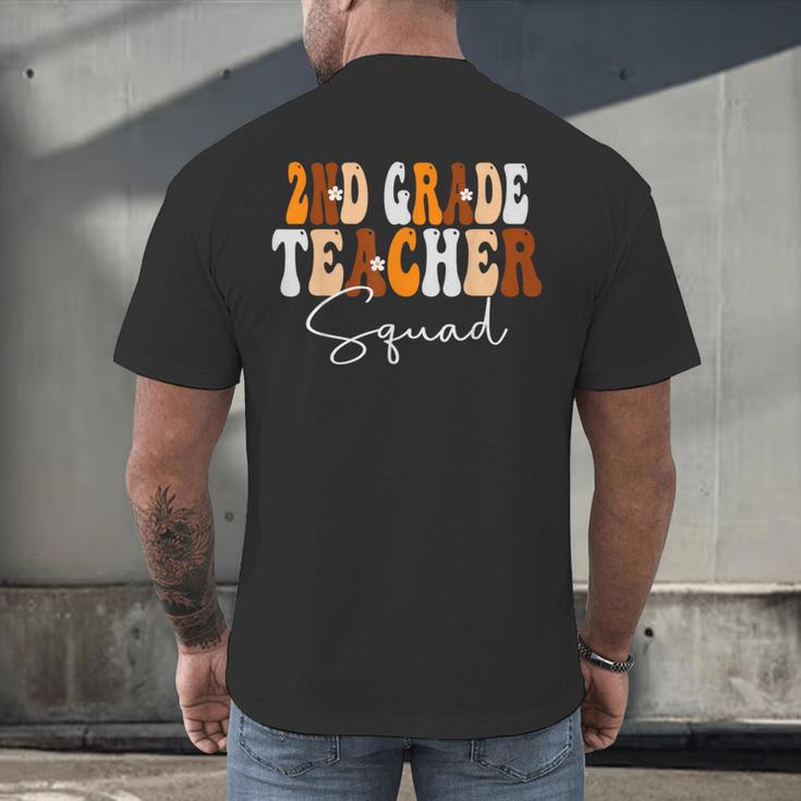 2nd Grade Teacher Squad Cute Women Groovy Fall Autumn Lovers Men's Back Print T-Shirt, gift for family, gift for coworker 2nd Grade Teacher Squad Cute Women Groovy Fall Autumn Lovers Men's Back Print T-Shirt, gift for family, gift for coworker