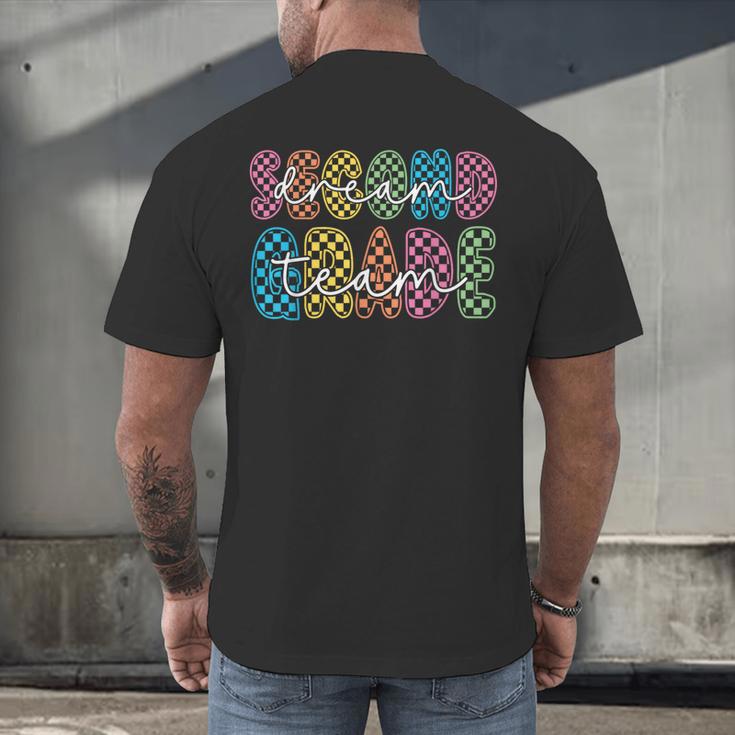 2nd Second Grade Dream Team Teacher First Day Back To School Men's Back Print T-Shirt, gift for family, gift for coworker 2nd Second Grade Dream Team Teacher First Day Back To School Men's Back Print T-Shirt, gift for family, gift for coworker