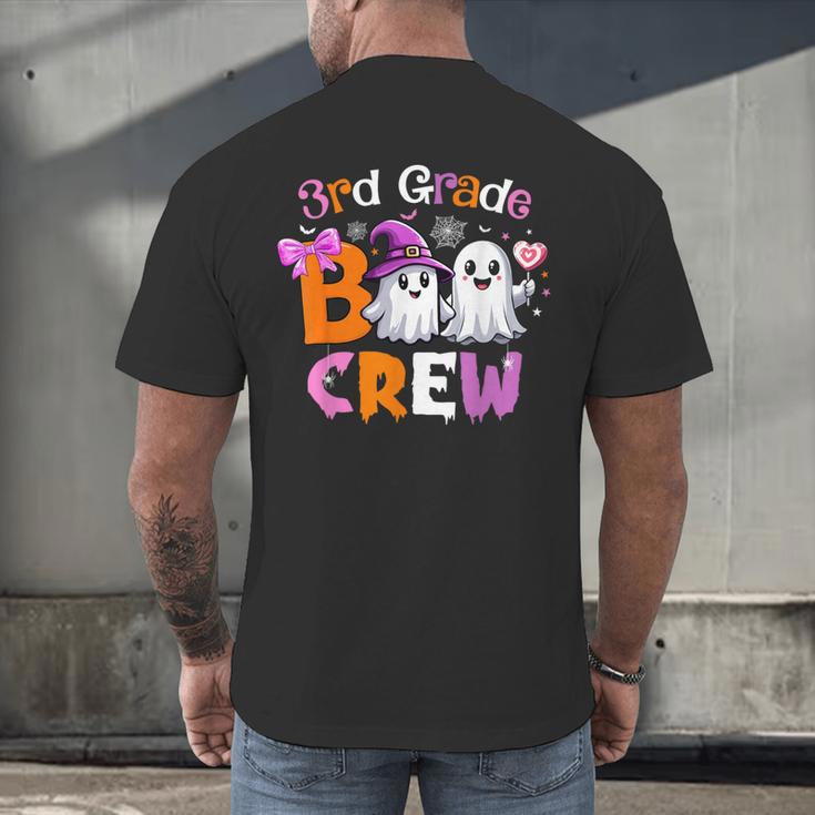 3rd Grade Boo Crew Third Grade Halloween Costume Teacher Kid Men's Back Print T-Shirt, gift for family, gift for coworker