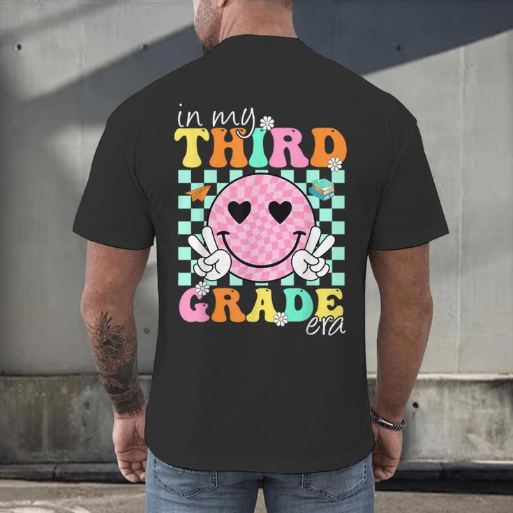 In My 3rd Grade Era Back To School Smile Face Teacher Kid Men's Back Print T-Shirt, gift for family, gift for coworker In My 3rd Grade Era Back To School Smile Face Teacher Kid Men's Back Print T-Shirt, gift for family, gift for coworker