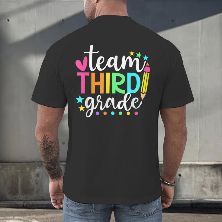 3rd Grade Team Pencil Teacher Student Back To School Girls Men's Back Print T-Shirt, gift for family, gift for coworker 3rd Grade Team Pencil Teacher Student Back To School Girls Men's Back Print T-Shirt, gift for family, gift for coworker